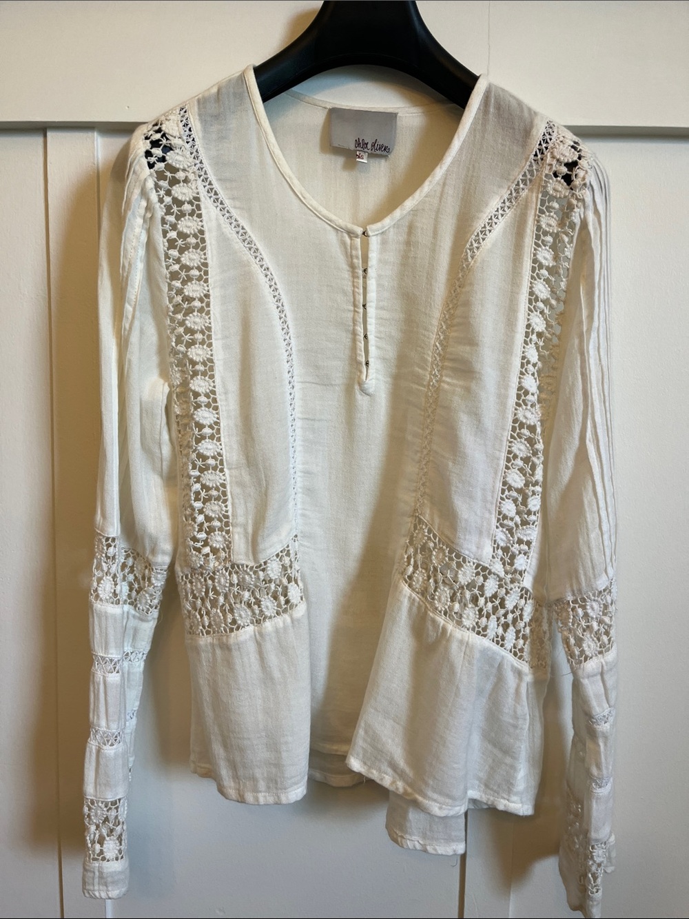 IVORY BOHO TOP XS